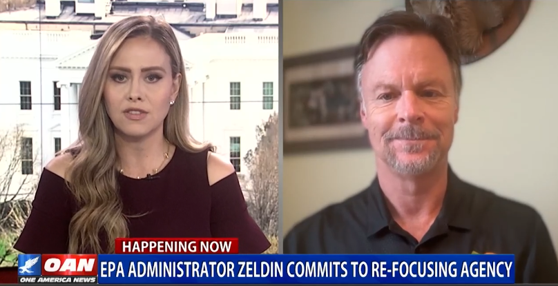 WATCH RUCKER on OAN: EPA Administrator Lee Zeldin Launches Massive Deregulatory Actions